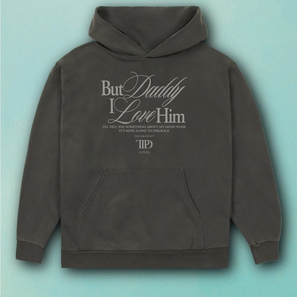 Taylor Swift Official TTPD But Daddy I Love Him Hoodie - Picture 1 of 5